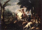 CASTIGLIONE, Giovanni Benedetto Meeting of Isaac and Rebecca fg Germany oil painting artist